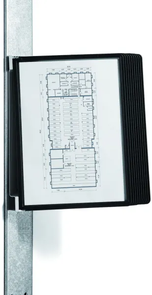 Durable Vario magnet wall 10 registersysteem zwart A4