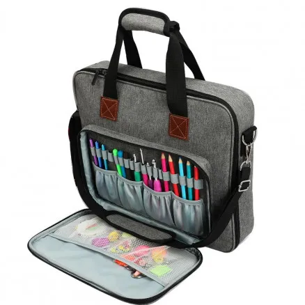 Infinity Hearts Schoudertas/Laptoptas Grijs 40x6x31cm