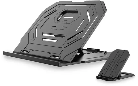 Desire2 2in1 Draagbare Laptopstandaard Zwart 360 Draaibaar