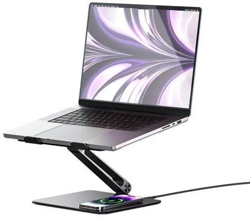 ALOGIC Elite Power Laptop Stand met Draadloze Oplader