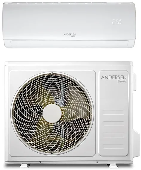 Andersen Electric AE 12000 lucht/lucht warmtepomp met WiFi, 3,8 kW, 5-72 m², wit